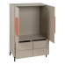 Aparador NECTO Laranja Taupe Ferro Madeira MDF 75 x 41,8 x 123 cm