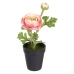 Decoratieve plant Polyester Polyethyleen Ijzer Bloem 9,5 x 9,5 x 29 cm