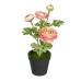 Decoratieve plant Polyester Polyethyleen Ijzer Bloem 11 x 11 x 36 cm