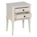 Nightstand White Pine MDF Wood 43 X 33 X 60 CM