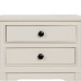 Nightstand White Pine MDF Wood 43 X 33 X 60 CM