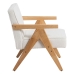 Armchair White Natural 57 X 50 X 77 CM