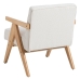 Armchair White Natural 57 X 50 X 77 CM