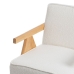 Armchair White Natural 57 X 50 X 77 CM