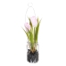 Decorative Plant Polyester Polyethylene Iron 7 x 7 x 18 cm