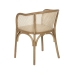 Dining Chair Natural Wood Rattan 56 X 58 X 77 CM