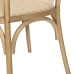 Dining Chair Natural Wood Rattan 56 X 58 X 77 CM