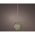 Christmas Bauble Lumineo Green Jute Crystal Ø 14 cm For hanging MicroLED