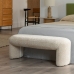 Hocker Beige Polyester Kiefernholz 110 x 45 x 40 cm