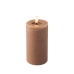 LED Candle Lumineo Brown Ø 7 x 15 cm Flame effect