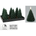 Candela LED Lifetime Verde scuro Albero di Natale 19 cm Effetto fiamma