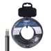 Cable Eléctrico Manguera EDM 28730 Negro 2 x 0,75 mm 15 m Plano