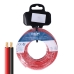 Cable paralelo plano EDM 28708 Negro Rojo 20 m 2 x 1 mm