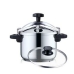 Pressure cooker Haeger PC-6SS.014A Black Black/Silver Stainless steel