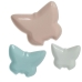 Set di piatti Alexandra House Living Multicolore Ceramica Farfalle 3 Pezzi