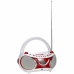 Radio CD MP3 METRONIC Rosso (Ricondizionati B)