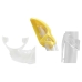 Snorkel Goggles and Tube Cressi-Sub Onda Mare Yellow One size (Refurbished A)