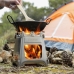 Hopfällbar campingspis i stål Flamet InnovaGoods (Renoverade A+)