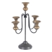 Candelabro 27,5 x 27,5 x 44,5 cm Nero Dorato Metallo