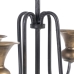 Candelabro 27,5 x 27,5 x 44,5 cm Nero Dorato Metallo