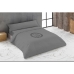 Dekbedovertrek set Hosteline LOGO Grijs Bed van 135 220 x 230 cm 3 Onderdelen