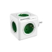 Cube multipluggen Allocacoc Powercube Original 1100 Grijs Donker grijs 5 uitgangen