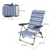 Chaise de Plage Aktive Bleu/Blanc Aluminium (61 x 50 x 85 cm) (Reconditionné B)