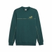 Herren Sweater ohne Kapuze Puma ESS+ Minimal Gold Cr Dunkelgrün