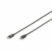 USB-C kabel Digitus AK-300138-010-S Černý 1 m