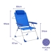 Marbueno Chaise Pliante 5 Positions Aluminium avec Coussin Bleu Plage et Piscine 67X66X99 cm 10247