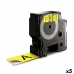 Cinta laminada para máquinas rotuladoras Dymo D1 53718 24 mm LabelManager™ Preto Amarelo (5 Unidades)