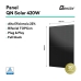 TORNASOL Kit solar autoinstalable 400W,panel solar panel rígido, bifacial, inclinación 60º