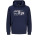 Felpa con Cappuccio Uomo Jack & Jones SWEAT HOOD SN 12261670 Blu Marino