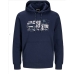 Férfi kapucnis pulóver Jack & Jones SWEAT HOOD SN 12261670 Tengerészkék