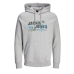 Felpa con Cappuccio Uomo Jack & Jones SWEAT HOOD SN 12261670 Grigio