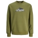 Hanorac fără Glugă Bărbați Jack & Jones SWEAT CREW NECK 12262094 Verde