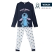 Pyjama Stitch Blauw (Volwassenen)