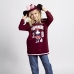 Bluza z Kapturem dla Dziewczynki Minnie Mouse Czerwony