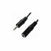 Аудио кабел с жак (3,5 mm) към 2 RCA кабел 3GO CA104 Черен 3 m