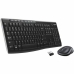 Angol nyelvű Billentyűzet és Vezeték nélküli Egér Logitech MK270 Fekete Francia AZERTY