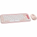 Tangentbord Logitech 920-013120 Rosa Qwerty Spanska QWERTY