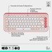 Billentyűzet Logitech 920-013120 Rózsaszín Spanyol Qwerty QWERTY