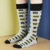 Chaussettes Batman Unisexe Gris clair