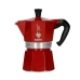 Caffettiera Italiana Bialetti Morocco Rosso Alluminio