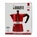 Cafeteira Italiana Bialetti Morocco Vermelho Alumínio