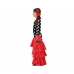 Costume for Adults Flamenca Black Red Spain