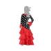 Costume per Adulti Flamenca Nero Rosso Spagna