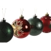 Bolas de Natal Home ESPRIT Vermelho Dourado Polietileno 32,5 x 8 x 32,5 cm (16 Peças)