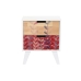 Table de Nuit DKD Home Decor Naturel Blanc Caoutchouc Bordeaux Bois de paulownia 40 x 30 x 48 cm