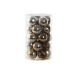 Bolas de Navidad Home ESPRIT Bronce Polietileno 16 x 16 x 26 cm (25 Piezas)